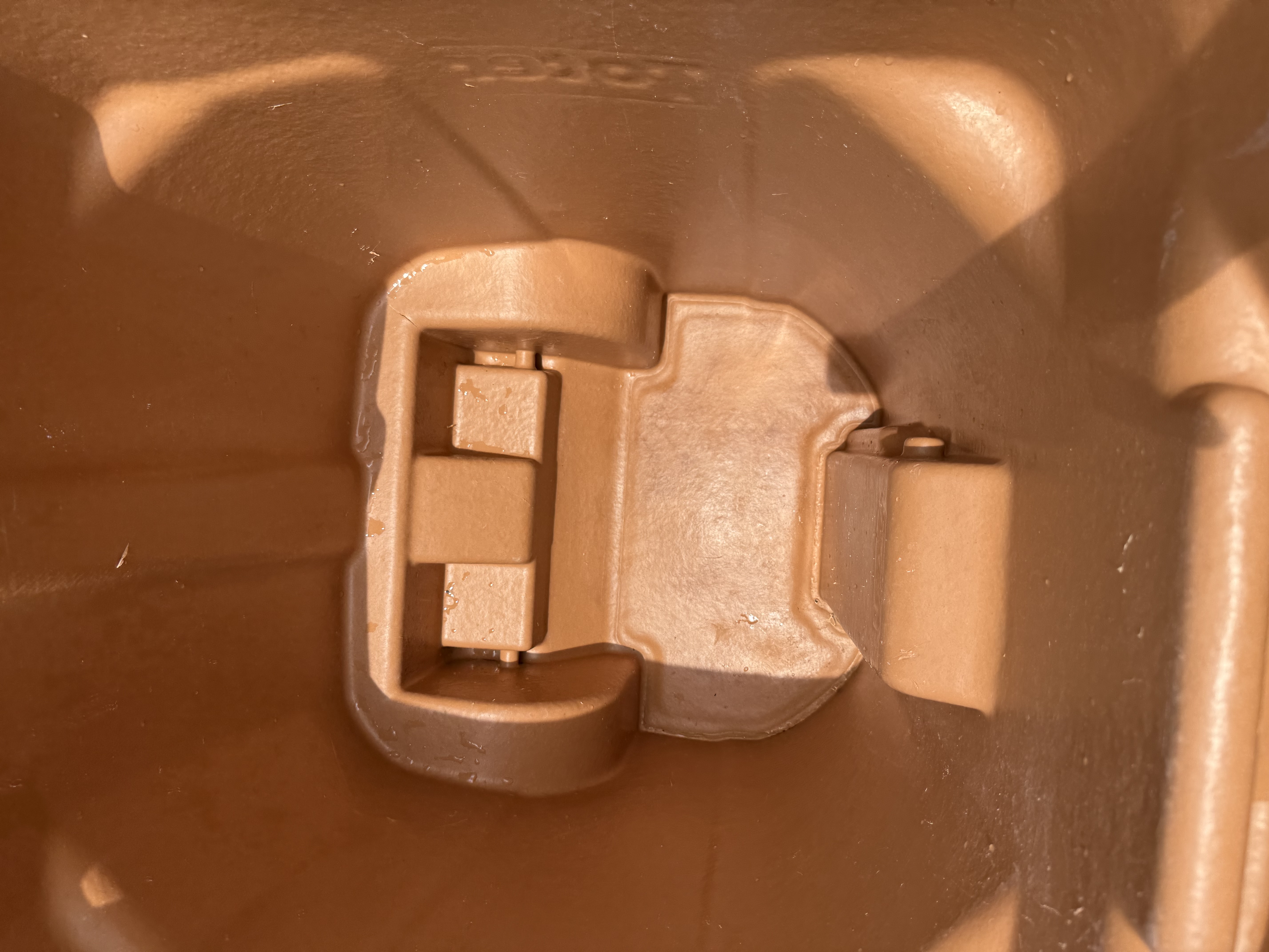 Trash can after professional cleaning