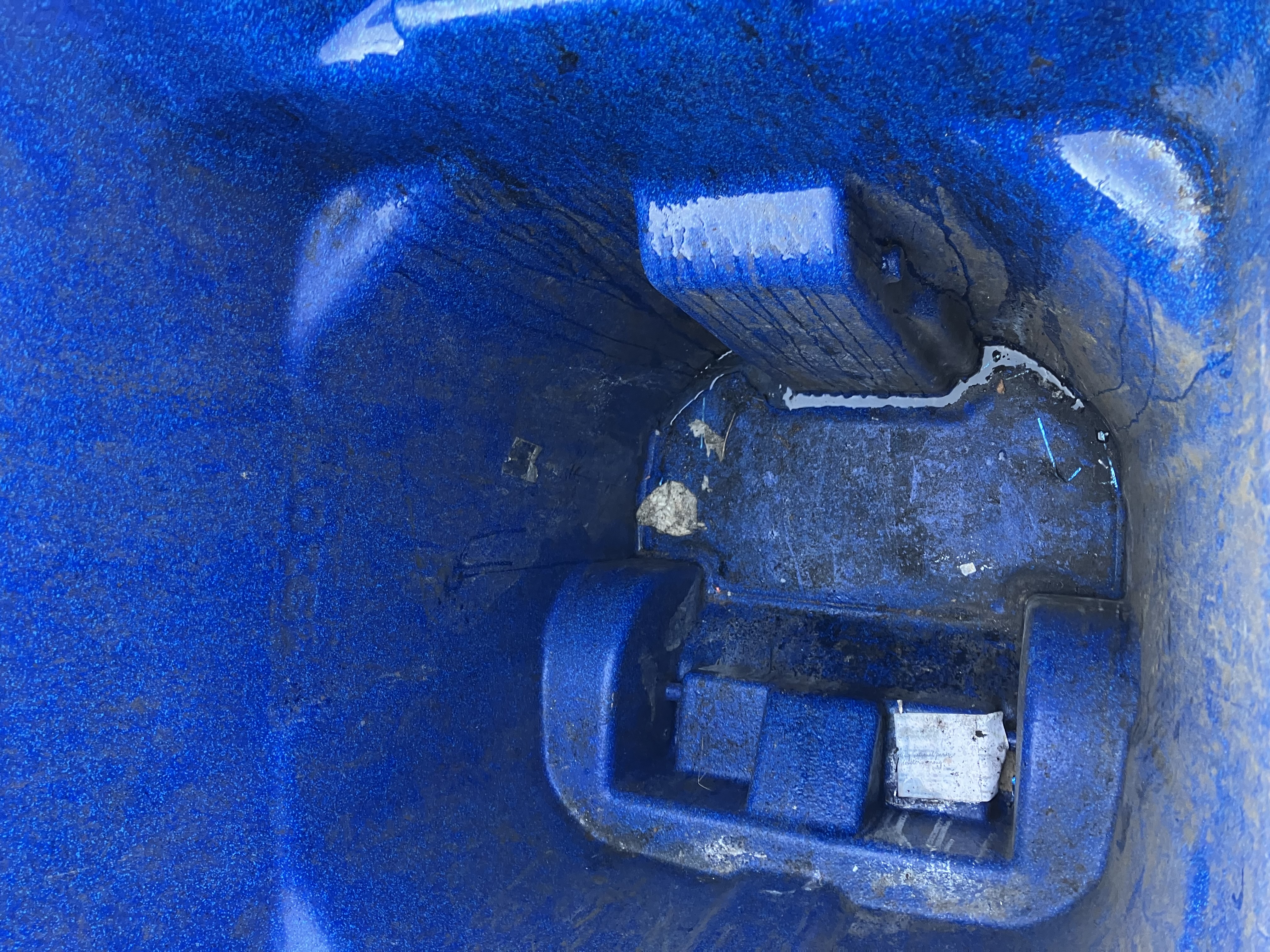 Sticky residue in trash can